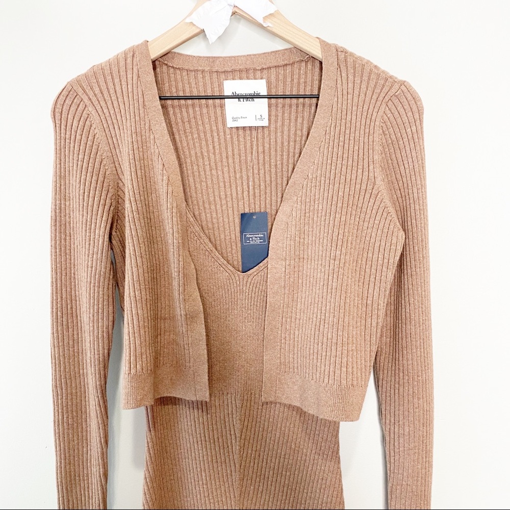 NWT Abercrombie Midi Sweater Dress & Cardigan Set - Picture 5 of 12